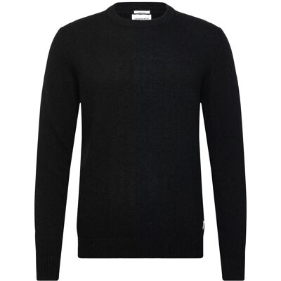 Lindbergh Lambswool O-Neck Knit M BLACK M Lindbergh Lambswool O-Neck Knit M BLACK M