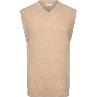 Lindbergh Lambswool V-Neck Slipover M LT SAND MEL M Lindbergh Lambswool V-Neck Slipover M LT SAND MEL M
