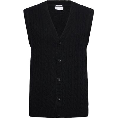 Lindbergh Lambswool Button Slipover M BLACK M Lindbergh Lambswool Button Slipover M BLACK M