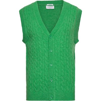 Lindbergh Lambswool Button Slipover M BRIGHT GREEN MEL M Lindbergh Lambswool Button Slipover M BRIGHT GREEN MEL M