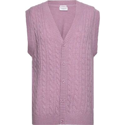 Lindbergh Lambswool Button Slipover M LAVENDER MEL M Lindbergh Lambswool Button Slipover M LAVENDER MEL M