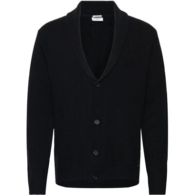 Lindbergh Lambswool Shawlcollar Cardigan XL BLACK XL Lindbergh Lambswool Shawlcollar Cardigan XL BLACK XL