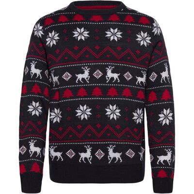 Lindbergh Christmas Knit XXL NAVY XXL Lindbergh Christmas Knit XXL NAVY XXL