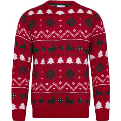 Lindbergh Christmas Knit XL RED XL Lindbergh Christmas Knit XL RED XL
