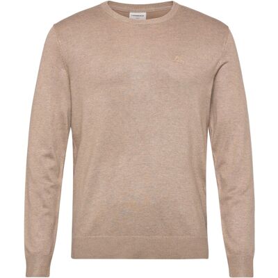 Lindbergh Ecovero L/S O-Neck Knit XXXL SAND MEL XXXL Lindbergh Ecovero L/S O-Neck Knit XXXL SAND MEL XXXL