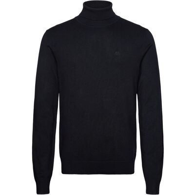 Lindbergh Mélange Roll Neck Knit M NAVY M Lindbergh Mélange Roll Neck Knit M NAVY M