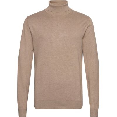 Lindbergh Mélange Roll Neck Knit XL SAND MEL XL Lindbergh Mélange Roll Neck Knit XL SAND MEL XL