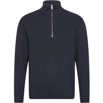 Lindbergh Half Zip Rib Knit M NAVY M Lindbergh Half Zip Rib Knit M NAVY M