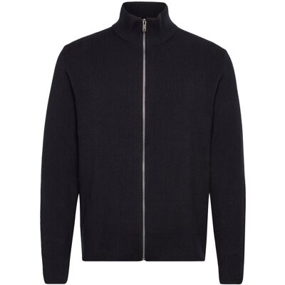 Lindbergh Knitted Zip Cardigan M NAVY M Lindbergh Knitted Zip Cardigan M NAVY M