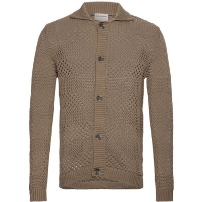 Lindbergh Crochet Cardigan M STONE M Lindbergh Crochet Cardigan M STONE M