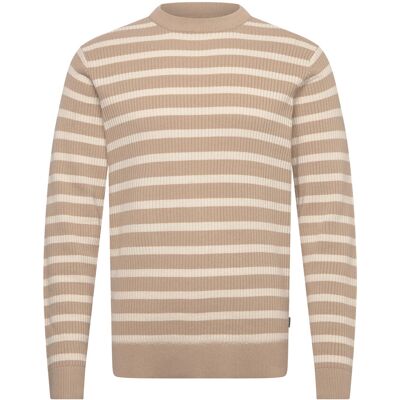 Lindbergh Recycled Crew Neck Knit L/S M SAND M Lindbergh Recycled Crew Neck Knit L/S M SAND M