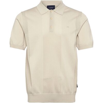 Lindbergh Structure Polo S/S M SMOKE WHITE M Lindbergh Structure Polo S/S M SMOKE WHITE M