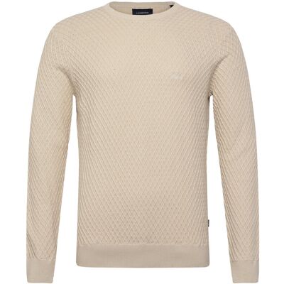 Lindbergh Cable Knit Jumper M CREAM M Lindbergh Cable Knit Jumper M CREAM M