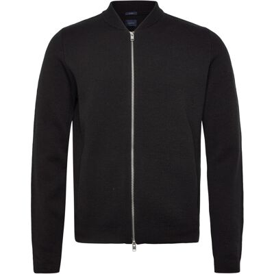 Lindbergh Zip Through Cardigan L BLACK L Lindbergh Zip Through Cardigan L BLACK L