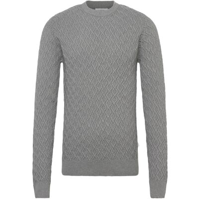 Lindbergh Recycle Structure Knit O-Neckrecycle Structure Knit O-Neck M DK GREY M Lindbergh Recycle Structure Knit O-Neckrecycle Structure Knit O-Neck M DK GREY M