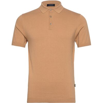 Lindbergh Polo S/S With Buttons M DK SAND M Lindbergh Polo S/S With Buttons M DK SAND M