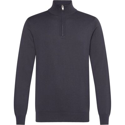 Lindbergh Half Zip With High Neck M DK GREY M Lindbergh Half Zip With High Neck M DK GREY M