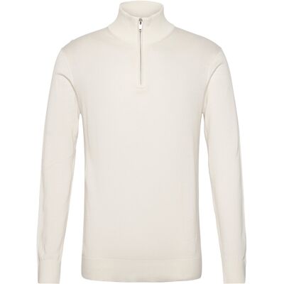Lindbergh Half Zip With High Neck M WHITE M Lindbergh Half Zip With High Neck M WHITE M
