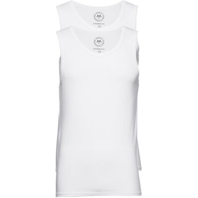 Lindbergh 2 Pack Bamboo Tank Top M WHITE M Lindbergh 2 Pack Bamboo Tank Top M WHITE M