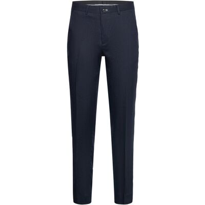 Lindbergh Black Linen Pants 52 DK BLUE 52 Lindbergh Black Linen Pants 52 DK BLUE 52