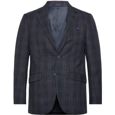 Lindbergh Black Dobby Check Blazer 56 NAVY 56 Lindbergh Black Dobby Check Blazer 56 NAVY 56