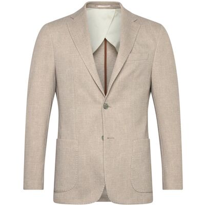 Lindbergh Black Superflex Half Lined Blazer 56 LT SAND MEL 56 Lindbergh Black Superflex Half Lined Blazer 56 LT SAND MEL 56