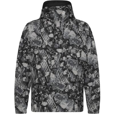 Scott Printed Smock Jacket L Z865 JET BLACK L Scott Printed Smock Jacket L Z865 JET BLACK L