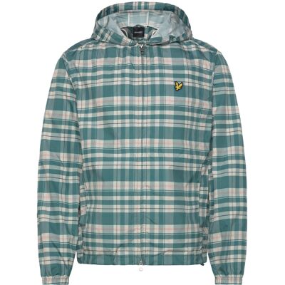 Scott Tartan Hooded Zip Through Jacket L W130 EVERGLADE L Scott Tartan Hooded Zip Through Jacket L W130 EVERGLADE L