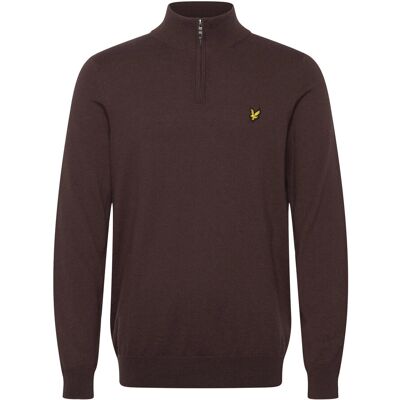 Scott Cotton Merino Quarter Zip Jumper S X863 ESPRESSO S Scott Cotton Merino Quarter Zip Jumper S X863 ESPRESSO S