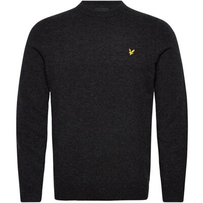 Scott Lambswool Blend Crew Neck Jumper L W155 JET BLACK MARL L Scott Lambswool Blend Crew Neck Jumper L W155 JET BLACK MARL L