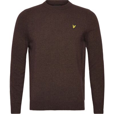 Scott Lambswool Blend Crew Neck Jumper XS Y059 BOTTLE BROWN MARL XS Scott Lambswool Blend Crew Neck Jumper XS Y059 BOTTLE BROWN MARL XS