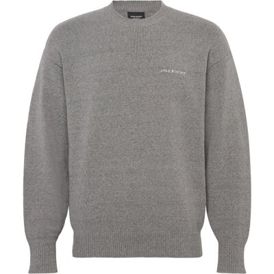 Scott Script Knitted Crew Neck XL T28 MID GREY MARL XL Scott Script Knitted Crew Neck XL T28 MID GREY MARL XL