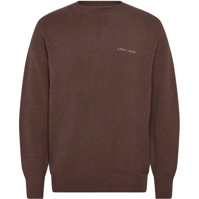 Scott Script Knitted Crew Neck M X883 DEEP SEPIA M Scott Script Knitted Crew Neck M X883 DEEP SEPIA M