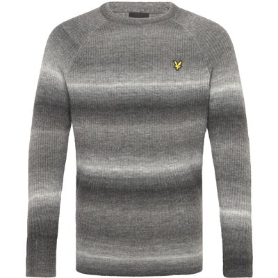 Scott Ribbed Ombre Jumper S X970 JET BLACK/ PUTTY S Scott Ribbed Ombre Jumper S X970 JET BLACK/ PUTTY S