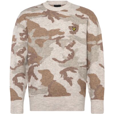 Scott Brushed Camouflage Crew Neck Jumper XXL X865 GREY TAUPE XXL Scott Brushed Camouflage Crew Neck Jumper XXL X865 GREY TAUPE XXL