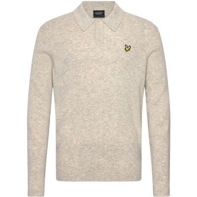 Scott Lambswool Blend Rugby Jumper XXL D24 LIGHT GREY MARL XXL Scott Lambswool Blend Rugby Jumper XXL D24 LIGHT GREY MARL XXL