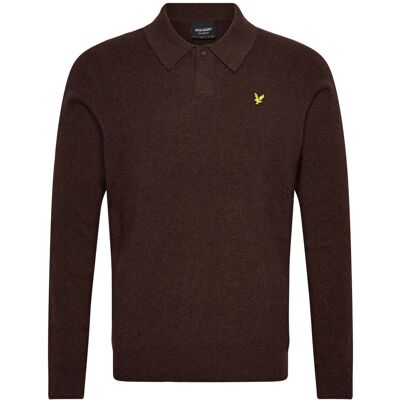 Scott Lambswool Blend Rugby Jumper XS Y059 BOTTLE BROWN MARL XS Scott Lambswool Blend Rugby Jumper XS Y059 BOTTLE BROWN MARL XS