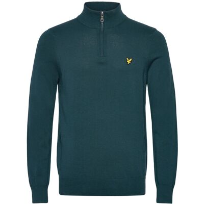 Scott Cotton Quarter Zip Jumper M Y066 RICH TEAL M Scott Cotton Quarter Zip Jumper M Y066 RICH TEAL M