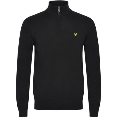 Scott Cotton Quarter Zip Jumper XS Z865 JET BLACK XS Scott Cotton Quarter Zip Jumper XS Z865 JET BLACK XS