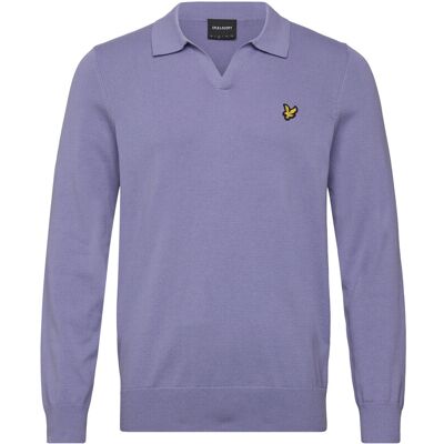 Scott Cotton Long Sleeve Polo Collar Jumper XL Y128 BUBBLE BLUE XL Scott Cotton Long Sleeve Polo Collar Jumper XL Y128 BUBBLE BLUE XL