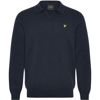 Scott Cotton Long Sleeve Polo Collar Jumper XS Z271 DARK NAVY XS Scott Cotton Long Sleeve Polo Collar Jumper XS Z271 DARK NAVY XS