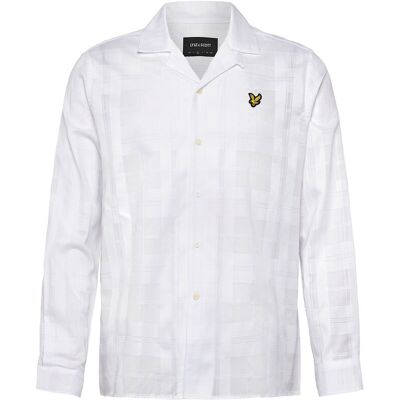 Scott Check Long Sleeve Revere Collar Shirt M WHITE M Scott Check Long Sleeve Revere Collar Shirt M WHITE M