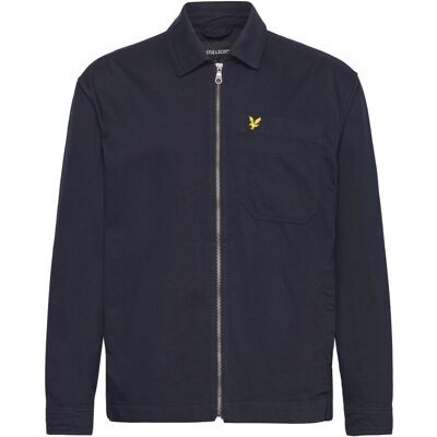 Scott Enzyme Wash Zip Through Overshirt XS DARK NAVY XS Scott Enzyme Wash Zip Through Overshirt XS DARK NAVY XS