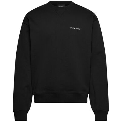 Scott Script Heavyweight Loopback Crew Neck Sweatshirt XL Z865 JET BLACK XL Scott Script Heavyweight Loopback Crew Neck Sweatshirt XL Z865 JET BLACK XL