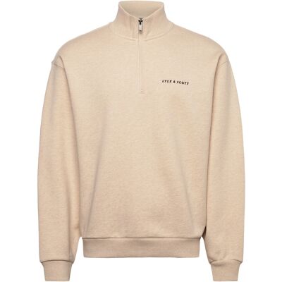 Scott Script Heavyweight Loopback Quarter Zip Sweatshirt XS Y147 ICE CREAM MARL XS Scott Script Heavyweight Loopback Quarter Zip Sweatshirt XS Y147 ICE CREAM MARL XS