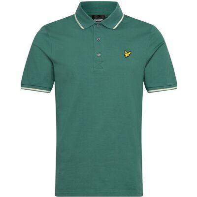 Scott Tipped Polo Shirt S Y164 EVERGLADE/ WHEAT S Scott Tipped Polo Shirt S Y164 EVERGLADE/ WHEAT S