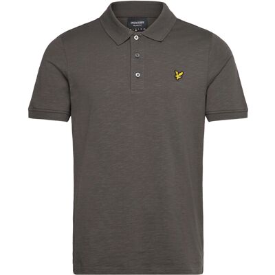 Scott Fine Slub Polo Shirt XS W635 GUNMETAL XS Scott Fine Slub Polo Shirt XS W635 GUNMETAL XS
