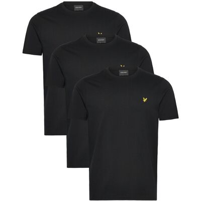 Scott 3-Pack Plain T-Shirt S JET BLACK S Scott 3-Pack Plain T-Shirt S JET BLACK S