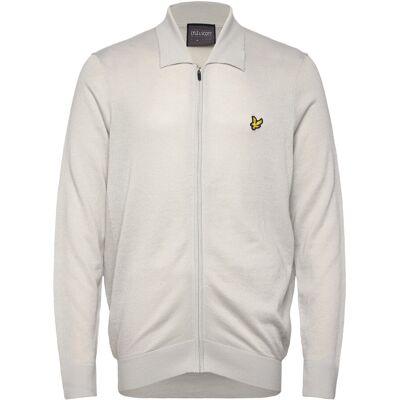 Scott Lightweight Knitted Collared Cardigan L Z04 PEBBLE L Scott Lightweight Knitted Collared Cardigan L Z04 PEBBLE L