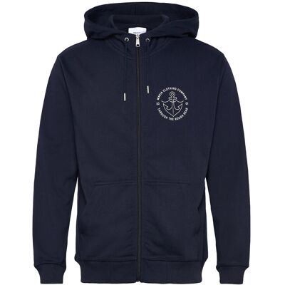 Makia Hook Hooded Zip Sweatshirt XL DARK NAVY XL Makia Hook Hooded Zip Sweatshirt XL DARK NAVY XL